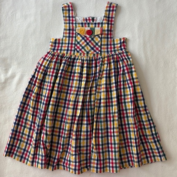 Luli & Me Cotton Flannel Jumper Size 4 100% Cotton - Picture 1 of 5